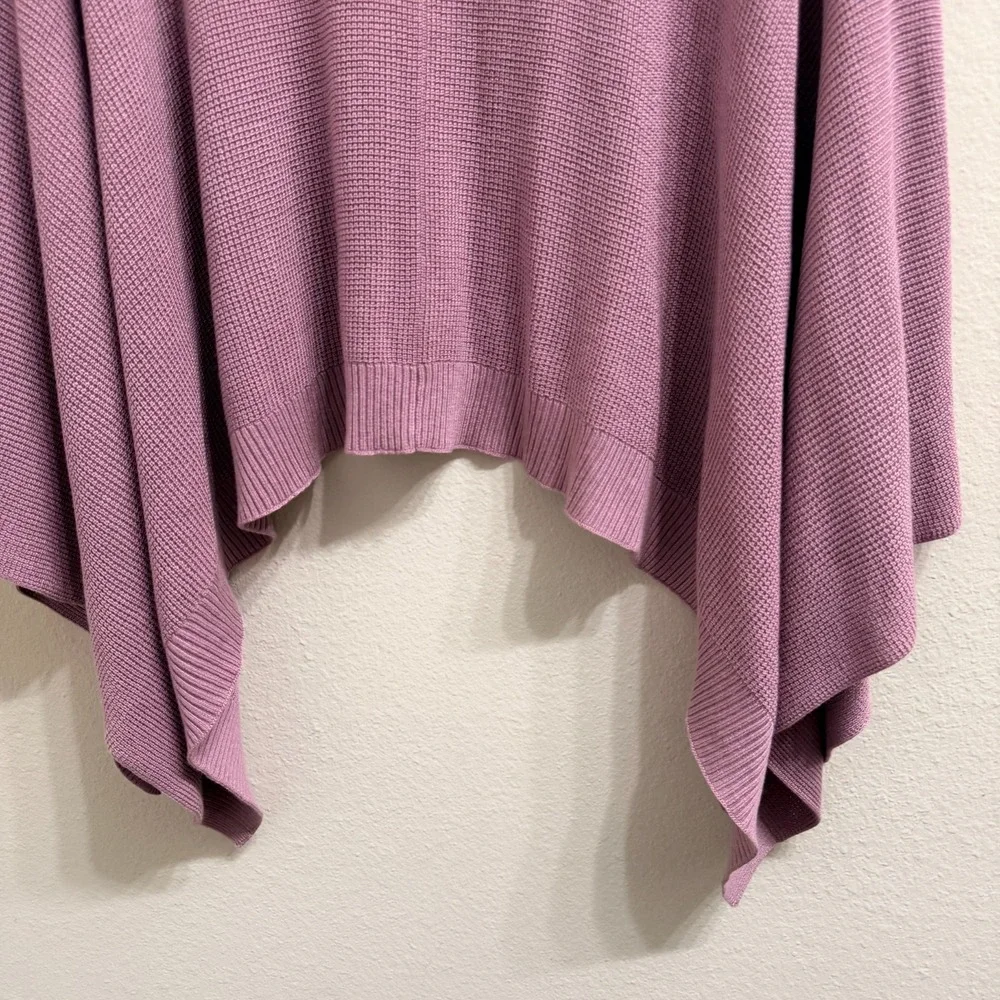 Lululemon Forward Flow‎ Poncho Mauve Pink Silk Blend Knit Wrap One Size OS